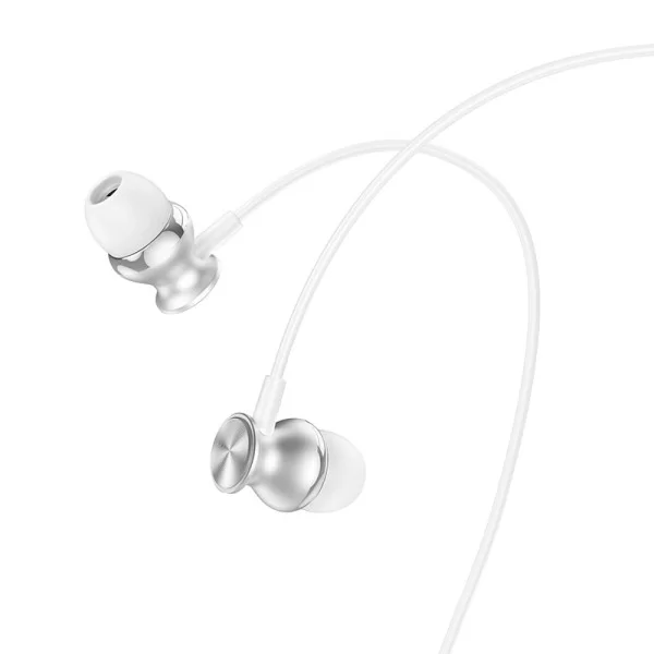 Наушники Hoco M106 Fountain metal (1.2 м) [Silver]